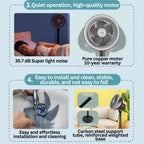 NUVEX Crazy Fan Air Circulator – Adjustable Stand & Table Fan