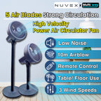 NUVEX Crazy Fan Air Circulator – Adjustable Stand & Table Fan