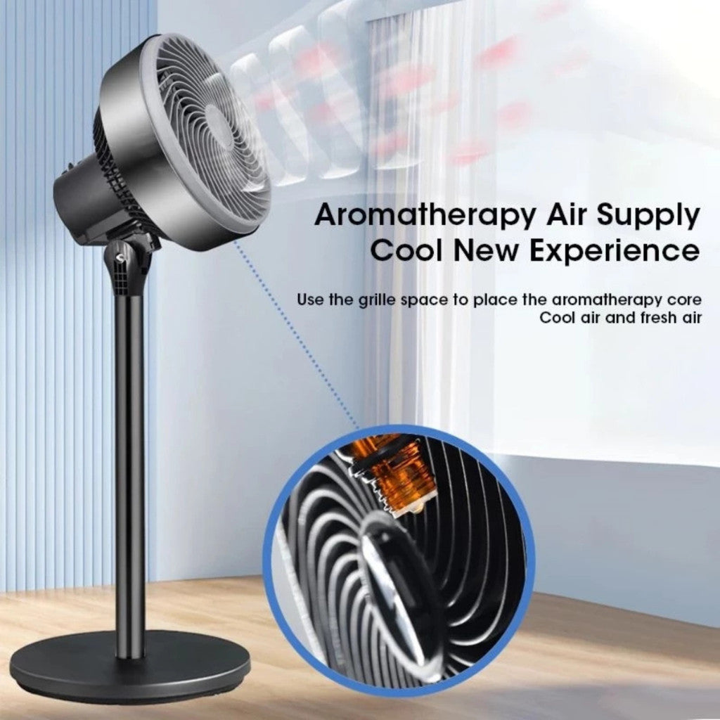 NUVEX Crazy Fan Air Circulator – Adjustable Stand & Table Fan