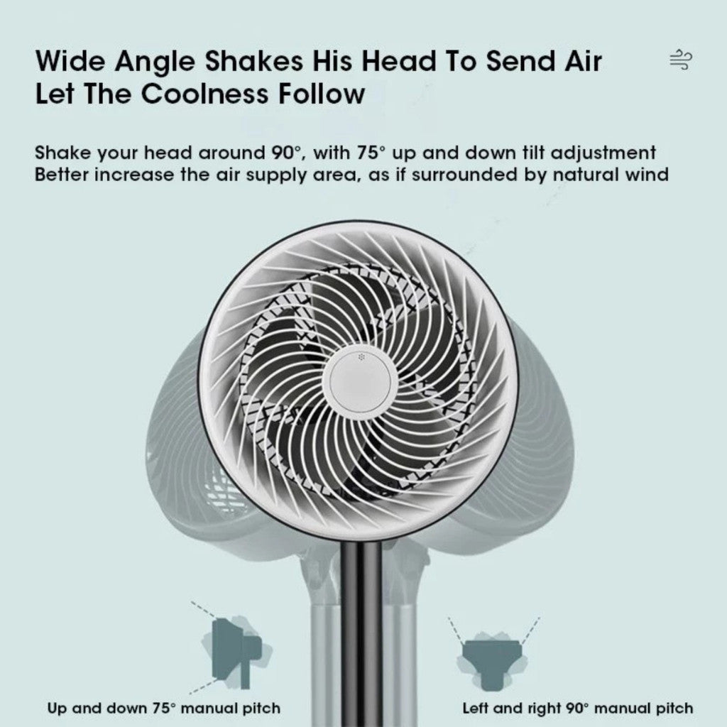 NUVEX Crazy Fan Air Circulator – Adjustable Stand & Table Fan