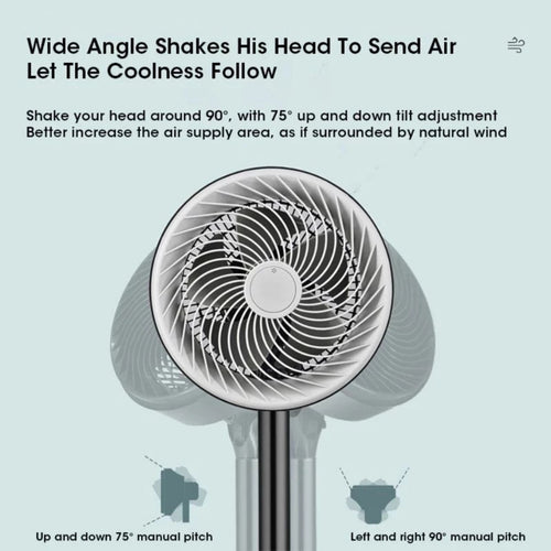 NUVEX Crazy Fan Air Circulator – Adjustable Stand & Table Fan