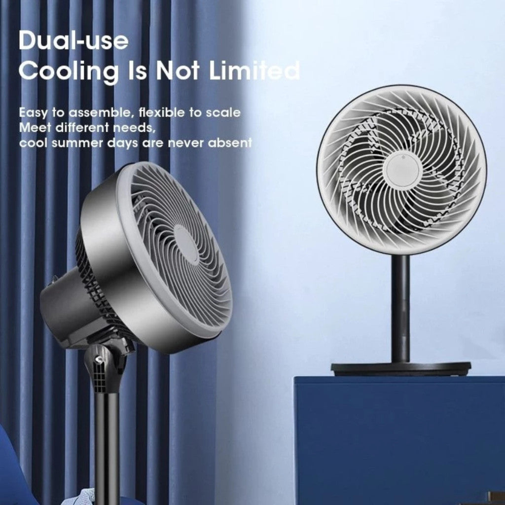 NUVEX Crazy Fan Air Circulator – Adjustable Stand & Table Fan
