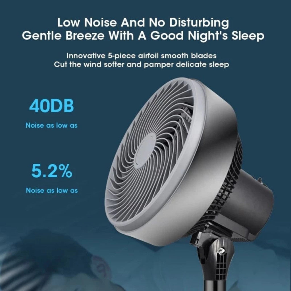 NUVEX Crazy Fan Air Circulator – Adjustable Stand & Table Fan